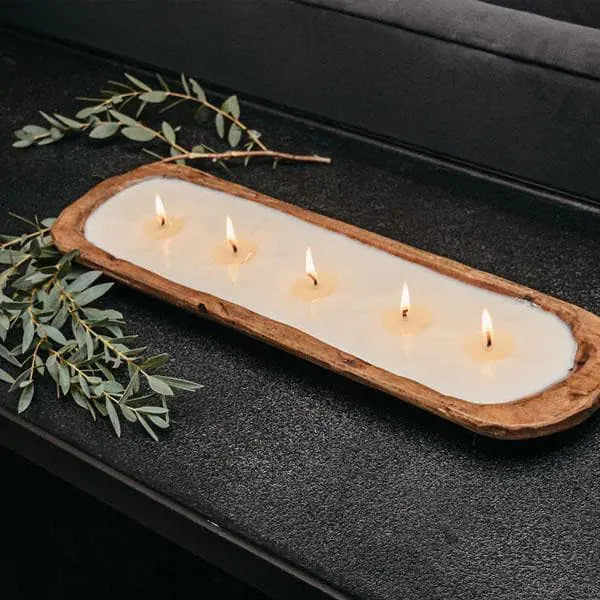 5-Wick Dough Bowl Soy Candle - Costa Del Ahazar