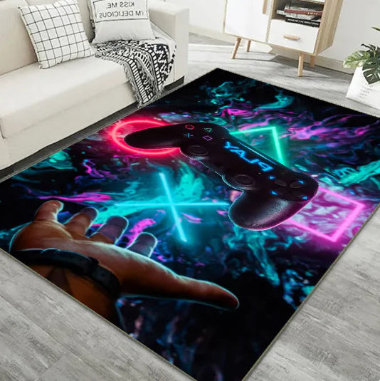 Game Controller Printed Living Room Carpet